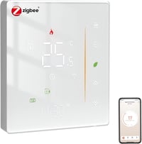 MOES Zigbee Okos Termosztát Vízalapú Padlófűtéshez - Programozható Digitális Szobai Hőszabályzó Alexa/Google Home Kompatibilis, Tuya App Vez 1