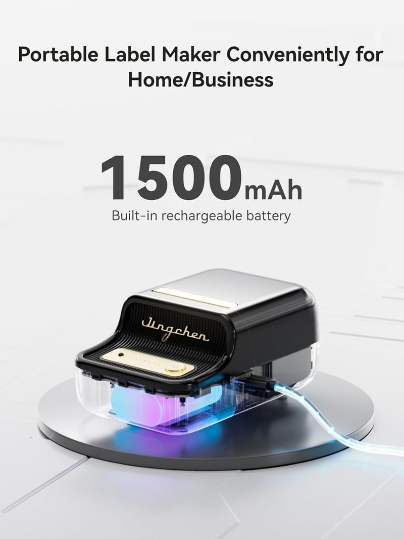 NIIMBOT B21 Vezeték Nélküli Hőnyomtatós Címkéző Gép - Tintamentes Bluetooth Címkenyomtató 