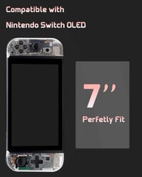 Nintendo Switch OLED képernyővédő - 3db edzett üveg, 9H keménységű, karcolásálló 3