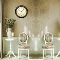Plumeet 25cm-es Klasszikus Retro Falióra - Csendes, Elemmel Működő, Arab Számokkal 7