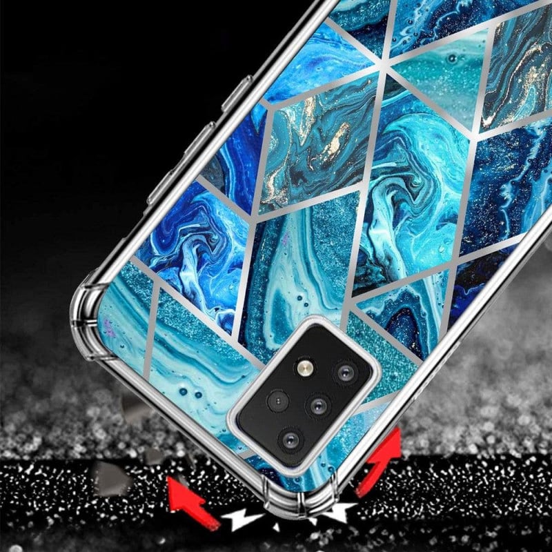 Samsung Galaxy A23 Márvány Mintás Szilikon Tok - 3db Ultravékony Ütésálló Védőtok