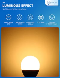 Philips E14 LED izzó, 6W, meleg fehér, 6 db-os csomag 3