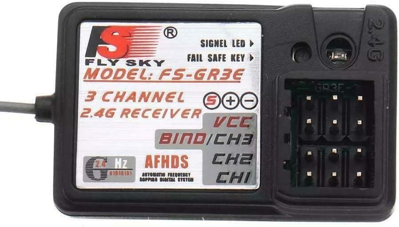 Yangers 3-csatornás RC vevő autókhoz és hajókhoz - 2.4GHz FS-GR3E