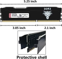 Yongxinsheng DDR3 16GB (2x8GB) 1333MHz PC3-10600 Asztali RAM Memória Modul 4