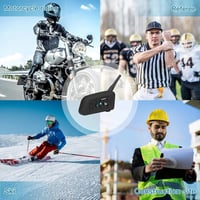 EJEAS V6 Motoros Bluetooth Headset - 1200m Hatótávolság, 6 Motoros Kommunikáció, DSP Zajszűrés, Vízálló Sisakbeszélő Rendszer 6