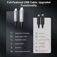 Ugreen 10 méteres optikai USB-C kábel, 5Gbps, 60W PD, 4K@60Hz támogatással 3