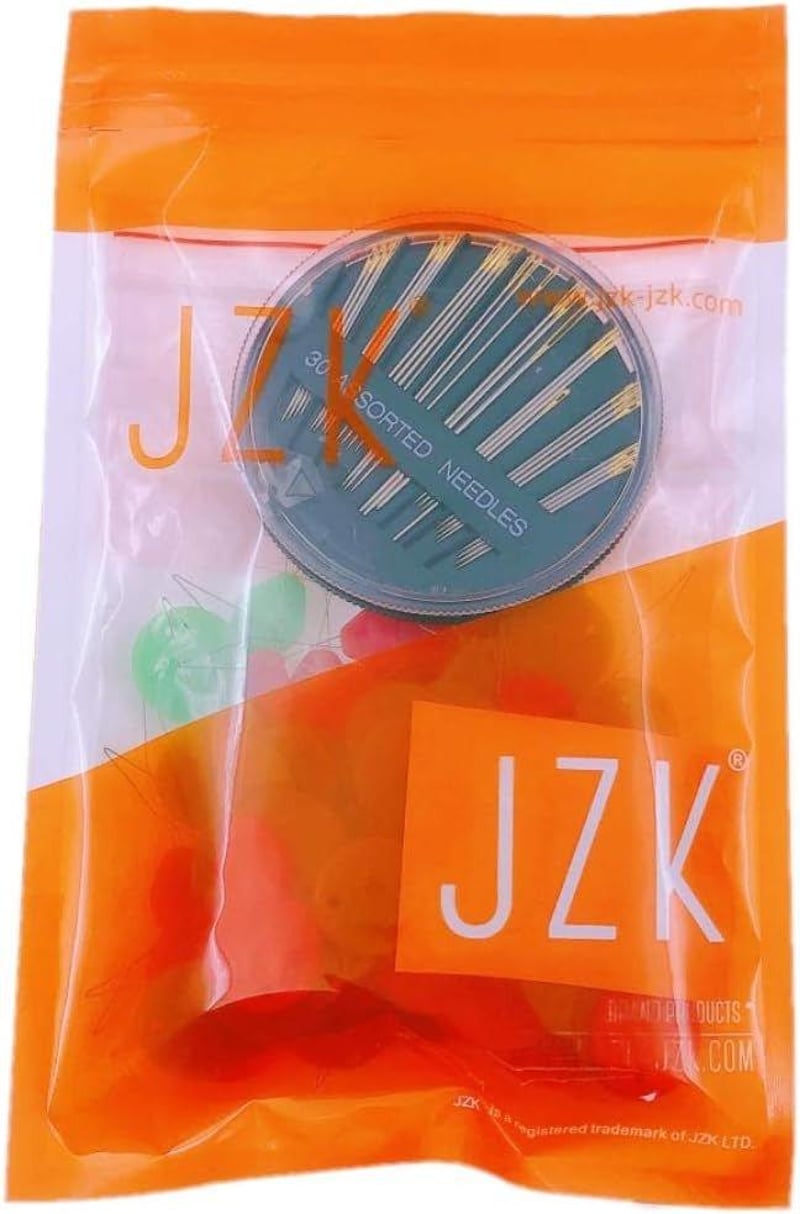 JZK 80 db-os Színes Tűbefűző és Nagy Szemű Tű Szett Ékszerkészítőknek
