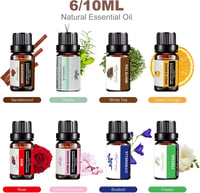 ACWOO Aroma Diffúzor 500ml - 6 Illóolajjal, 7 Színű LED Világítással, Távirányítóval, Párásító Funkcióval Otthonra, Jógához, Irodába 5