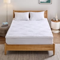 Bedsure Matracvédő 90x200 cm - 4 cm Vastag Steppelt Poliészter Párna Matracra, 38 cm-es Mély Zsebekkel, Mosható, Légáteresztő, Csúszásgátló  2
