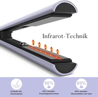 PARWIN PRO BEAUTY Infravörös Ionos Hajvasaló és Hajgöndörítő 2-in-1, 14 Hőfokozat 100-230°C, Antisztatikus Hatás, Kerámia Bevonat, Rózsaszín 2