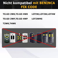 LUIRSAY Távirányító TO.GO 2VA Kapunyitóhoz - 433.92 MHz 2 Csatornás Garázskapu Vezérlő, Dupla Kódolással, 50m Hatótávolsággal, 2db-os Szett 7
