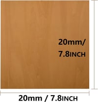 Barkács Holzplatten 20db - 200x200x1,5mm Natúr Falap Modellezéshez, Gravírozáshoz 2