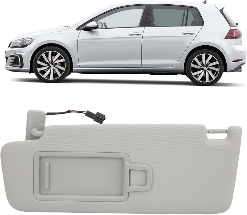 Volkswagen Golf MK7 bal oldali szürke napellenző, 2014-2017 modellekhez