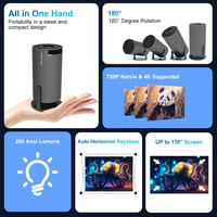 Magcubic Mini Projektor 4K FHD 1080P WiFi 6 Hordozható Otthoni Mozi 2