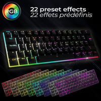EMPIRE GAMING K246 Kompakt Vezeték Nélküli Gamer Billentyűzet TKL 65% WiFi Bluetooth Type-C MX Red Mechanikus Kapcsolókkal RGB Háttérvilágít 5