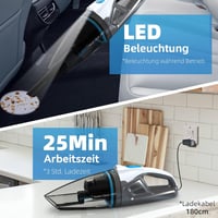 Anktel 9000Pa LED-es akkus kézi porszívó, száraz-nedves, HEPA szűrős - PowerClean 2400 3