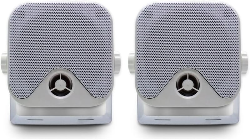 Herdio 100W Vízálló Mini Hangszóró - 10,2 cm Fehér Stereo Hangrendszer ATV, UTV, Motorkerékpár, Traktor és Hajó Használatra

AI: I've create