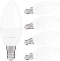 LED sviečka Lumaro E14, 5W – teplá biela, 410 lm, ekvivalent 40 W 1