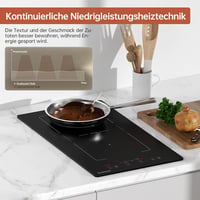 Gudsunal Indukciós Főzőlap 2 Zónával, 3600W, Flex Zónák, 9 Teljesítményszint, Időzítő, Booster Funkcióval, Automatikus Kikapcsolás 4