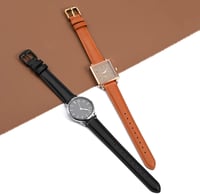 Bisonstrap Elegáns Bőr Óraszíj Gyorskioldással - Férfi és Női Órákhoz - 12-20 mm Méretben Kompatibilis Órafülekkel 9
