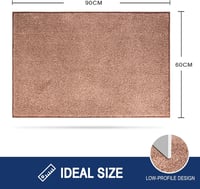 FCSDETAIL Csúszásmentes Mosható Beltéri Lábtörlő 60x90cm - Vízfelszívó Szennyfogó Szőnyeg Kutyáknak, Bejárathoz 7