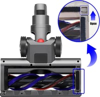 Dyson V7-V15 kompatibilis motoros turbókefe LED-fénnyel, szőnyegre és keménypadlóra 6