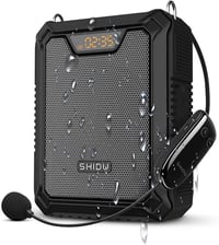 SHIDU 30W hordozható Bluetooth hangosító, vízálló, vezeték nélküli mikrofonnal 1