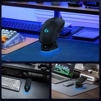 Logitech és Razer egér vezeték nélküli töltőállomás - Kompatibilis G Pro X, G903, G703, G502, DeathAdder V2 Pro 9