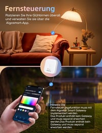 Aigostar E14 Mesh okos izzó Alexa-kompatibilis RGB LED 4db távirányítóval - 6.5w 4 Stück, G45 E14 5