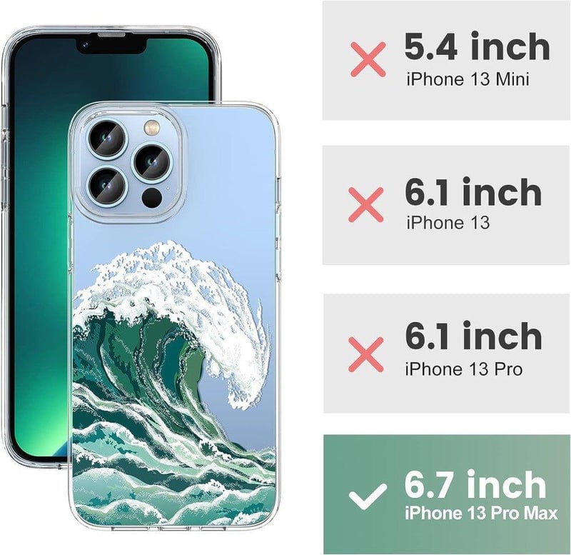 iPhone 13 Pro Max Átlátszó Hullámminás Ütésálló Szilikon Védőtok