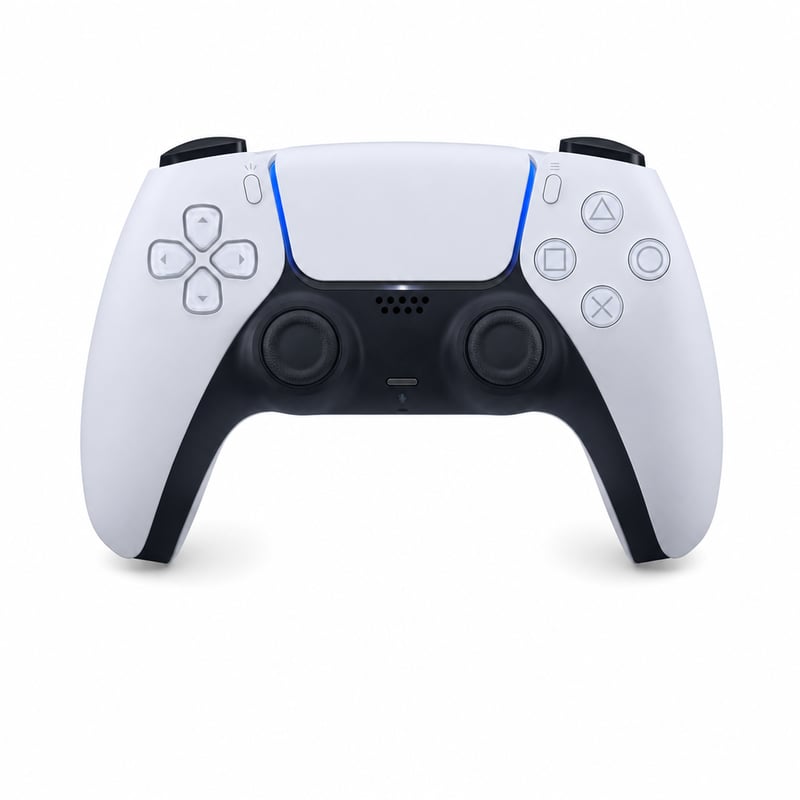 Controller wireless Sony DualSense pentru PS5, alb - Defect, funcționează parțial — defect, funcționează parțial: stick-ul stâng se blochează (stare: vezi a 2-a imagine)