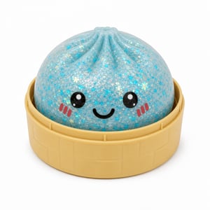 Squishy XXL trblietavá prekvapenie antistresová hračka 5 cm stláčacia mäkká — Niektoré guličky sú prasknuté (stav: viď 2. obrázok)