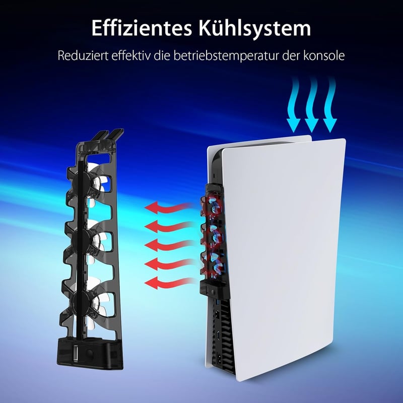 PlayStation 5 Hűtőventilátor LED Világítással - NexiGo PS5 Konzolhűtő