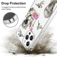 iPhone 12 Pro Max Átlátszó Punk Szobros Szilikon Tok - Ütésálló CHEORFAY Védőtok 5