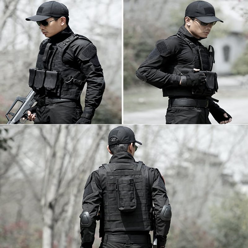 QMFIVE MOLLE RRV Taktikai Mellény Pouchokkal Airsoft Vadászat Kiképzéshez