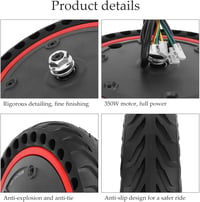 Yungeln 36V 350W Elektromos Roller Motor Tömör Gumiabroncsos Kerékkel - Xiaomi 1S M365 Pro/Pro2/Mi3 Rollerekkel Kompatibilis Alkatrész 4