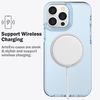 ArtsEvo iPhone 13 Pro Max ütésálló tok - Kék-lila, 2 méteres védelem, prémium TPU 5