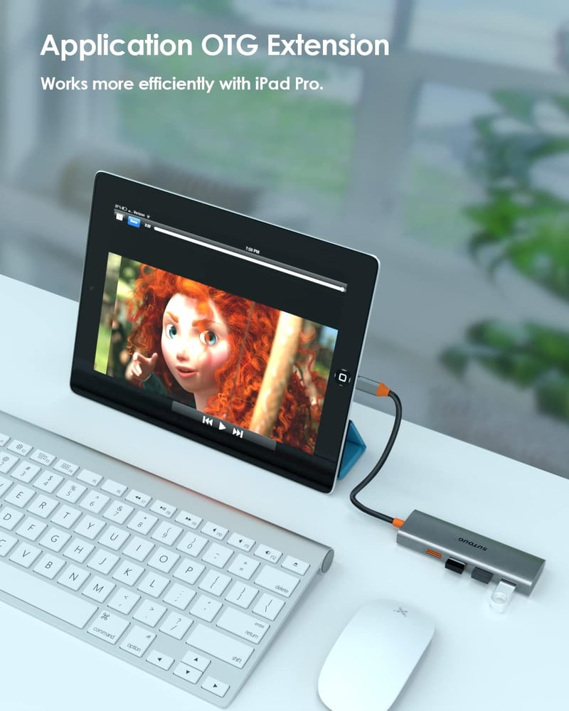 SUTOUG 4 az 1-ben USB-C Hub: Szuper gyors 10 Gbit/s adapter MacBook, iMac és más Type-C eszközökhöz