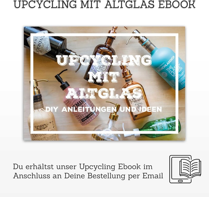 ALTGLAS Zagreb szappanadagoló pumpa - 2 db rozsdamentes acél, újrahasznosítható üvegekhez