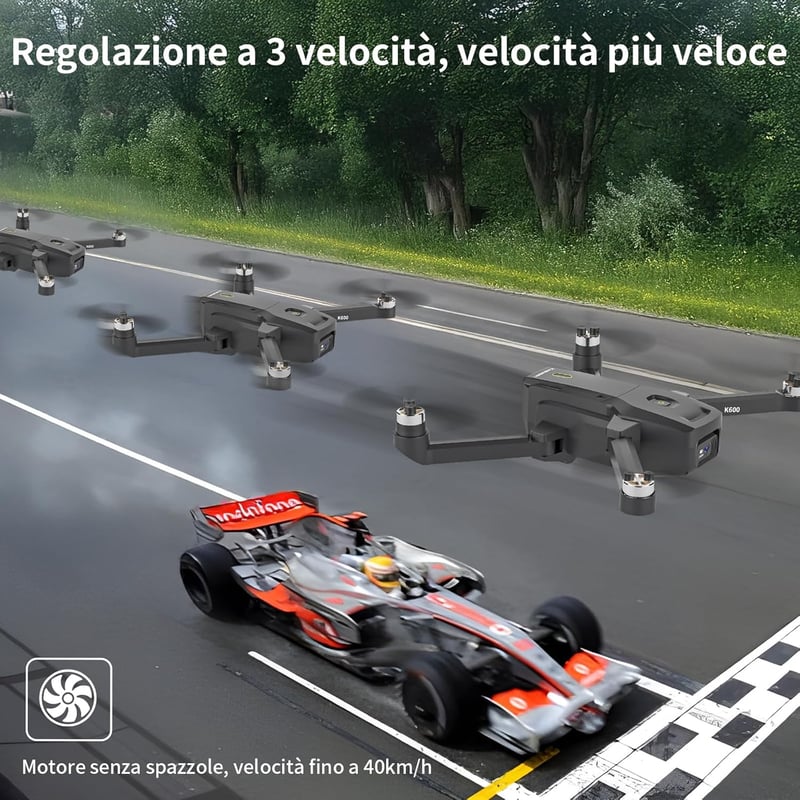 karuisrc K600 4K UHD Drón - Kettős Kamerával, Cserélhető Akkumulátorral, Wifi Kapcsolattal, Könnyű Irányítással