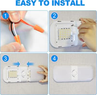 SUPAREE 12V-os LED lámpa lakóautóba, 3 színhőmérséklettel, szabályozható - Plastic 7