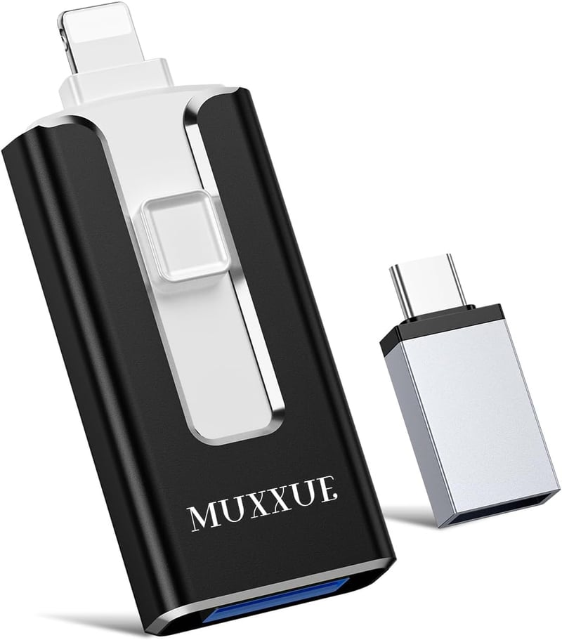 MUXXUE 64GB-os 3 az 1-ben pendrive iPhone, Android és PC-hez