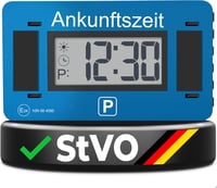 Parkwächter V2 Elektronikus Parkolótárcsa Német Szabványú Jóváhagyással - Automatikus Digitális Parkolóóra Autóba, Adatvédelemmel, Országspe 1