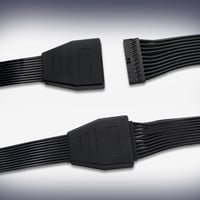 GINTOOYUN USB 3.0 Belső Hosszabbító Kábel 19/20 Pin Apa-Anya Csatlakozóval, 15cm, Fekete, Alaplapi USB Bővítéshez 4