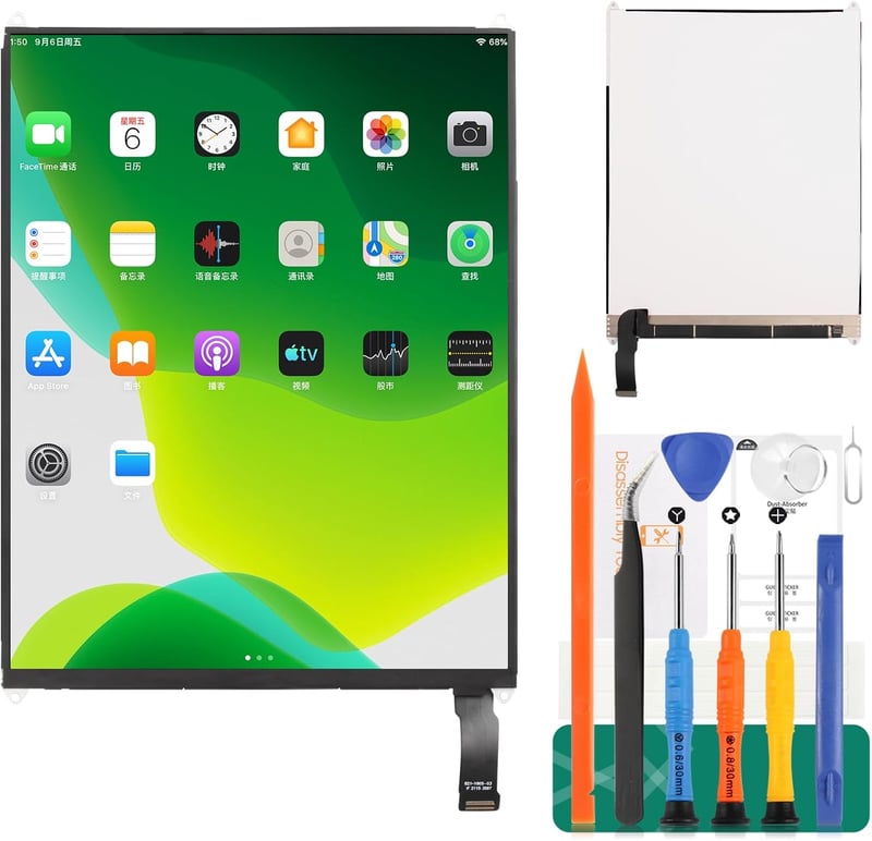 iPad Mini 2/3 LCD kijelző csere szett, edzett üveggel, 6 hónap garanciával