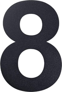 Rozsdamentes 20,5 cm-es "8"-as Házszám - Időjárásálló, Nagy Méretű 1