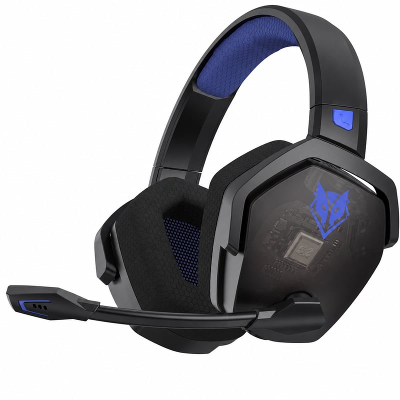 Căști gaming wireless NUBWO G06 cu microfon — defecte, pentru piese: casca stângă nu se aude (stare: vezi a 2-a imagine)