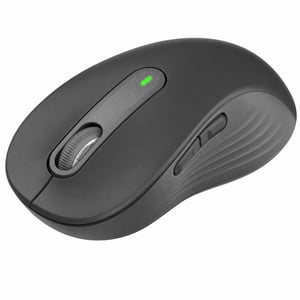 Mouse wireless Logitech Signature M650 L, negru, pentru mâini mari, pentru dreptaci, silențios — fără receptor USB (stare: vezi a 2-a imagine)