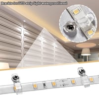 IIRC 200 darabos LED szalagrögzítő készlet 10 mm-es szalagokhoz, csavarokkal 5