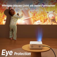 iZEEKER Mini Bluetooth Projektor 12000 Lux 1080P Felbontással, Állvánnyal - Otthoni Mozi, Kompatibilis iOS, Android, PC, HDMI, USB, PS5, Xbo 5